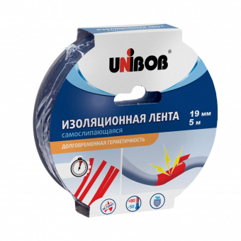 Изолента UNIBOB cамослипающаяся до 10кВ